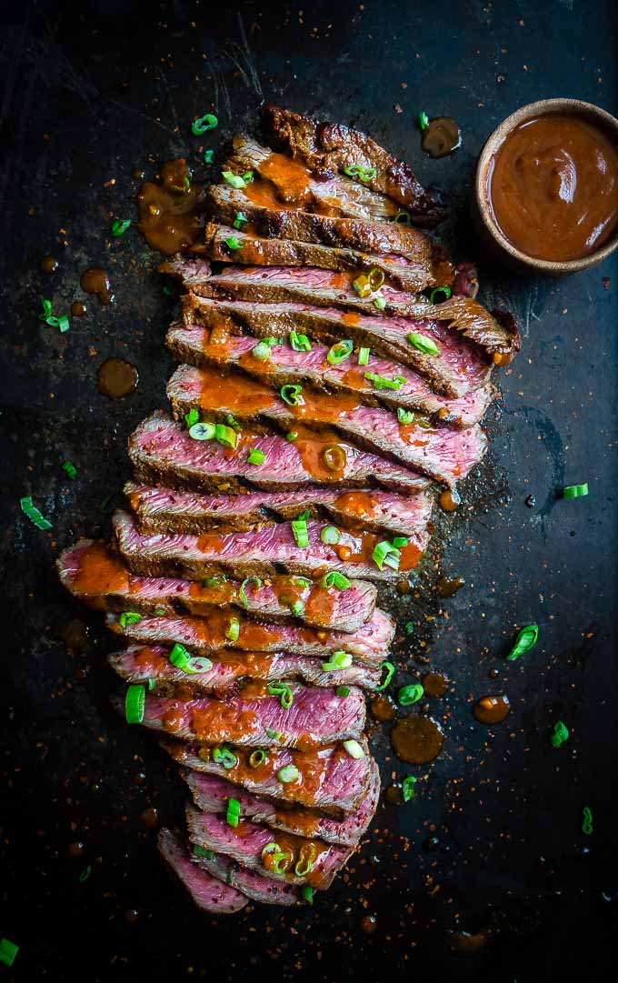 flat iron steak with gochujang marinade
